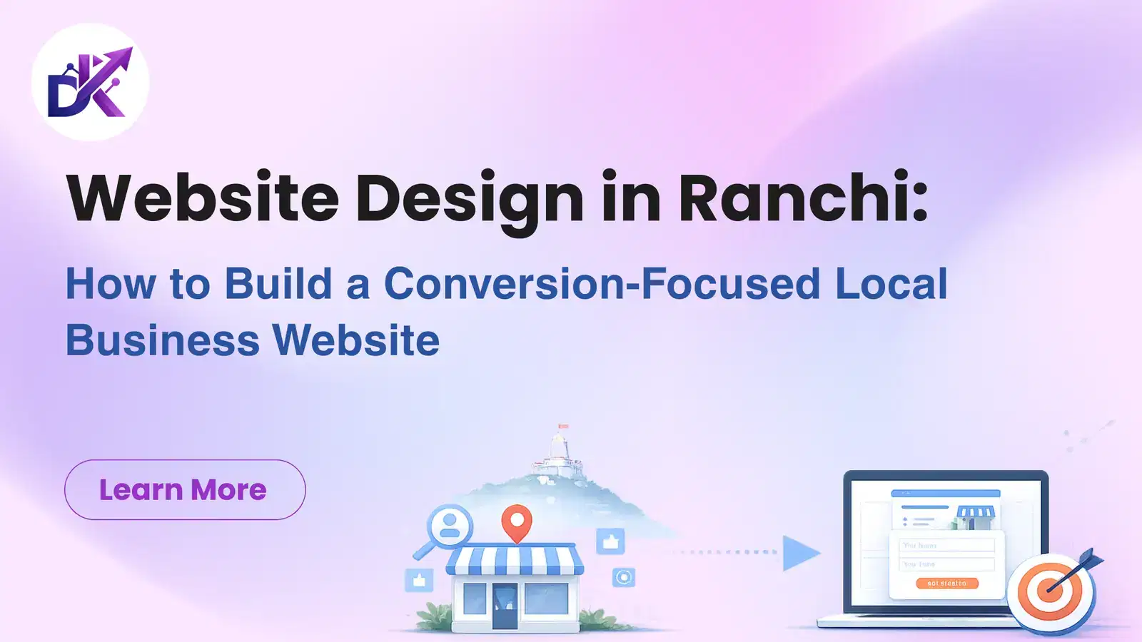 Website design process for a local Ranchi business