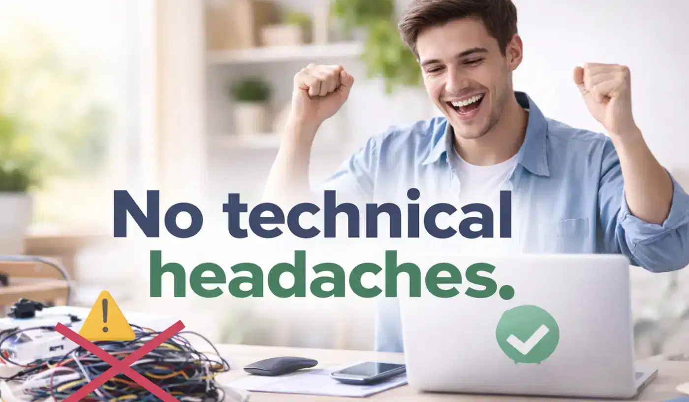 No technical headaches.