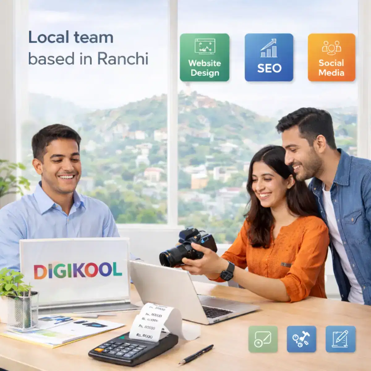 DigiKool team working on content and digital growth strategy